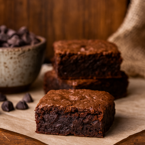 Dark Chocolate Fudge Brownies