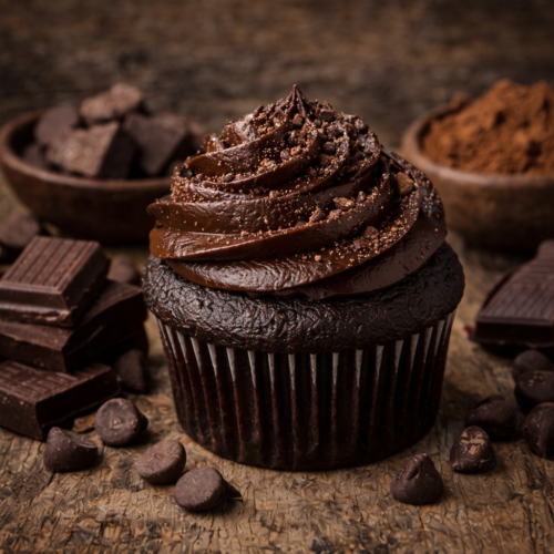 Deep Dark Chocolate Lover’s Cupcake